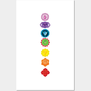 7 Chakra Wall Art - Seven Chakra alligned by Manitarka